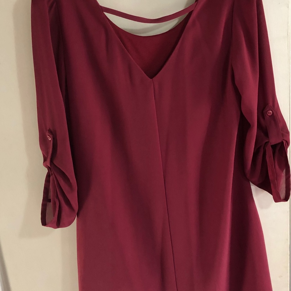 Speechless Burgundy Dress